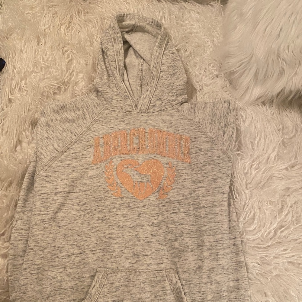 ABERCROMBIE KIDS glitter logo sweatshirt